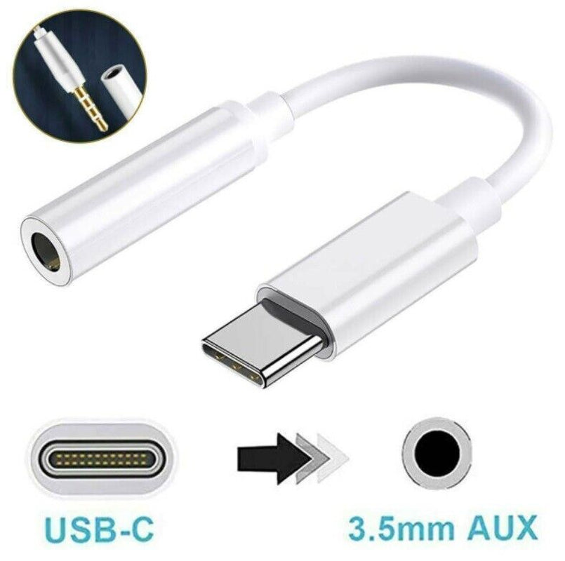 USB C to 3.5Mm AUX Headphone Adapter SAMSUNG GALAXY S20 S20+ S20FE S21 S21+