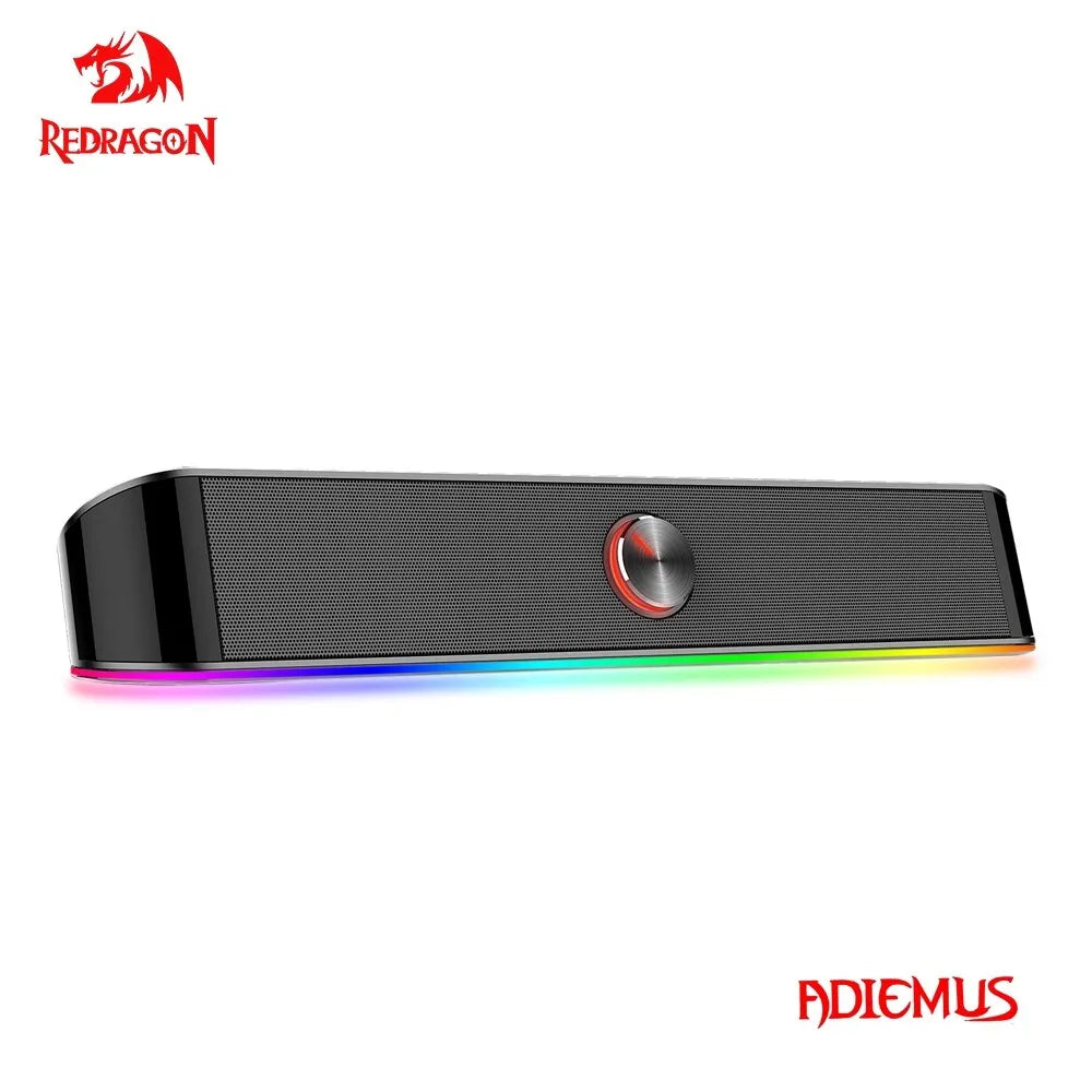 GS560 Adiemus Aux 3.5Mm Stereo Surround Music Smart RGB Speakers Column Sound Bar for Computer PC Notebook Loudspeakers