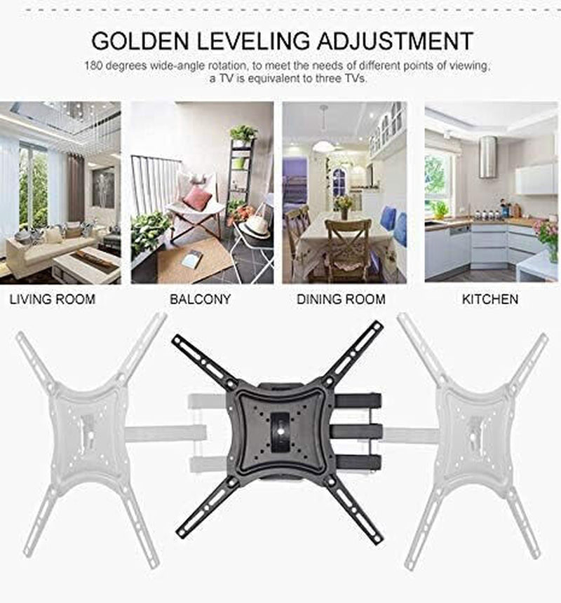 TV Wall Bracket Mount Tilt & Swivel for 14"-55" Inch Monitor LCD UK