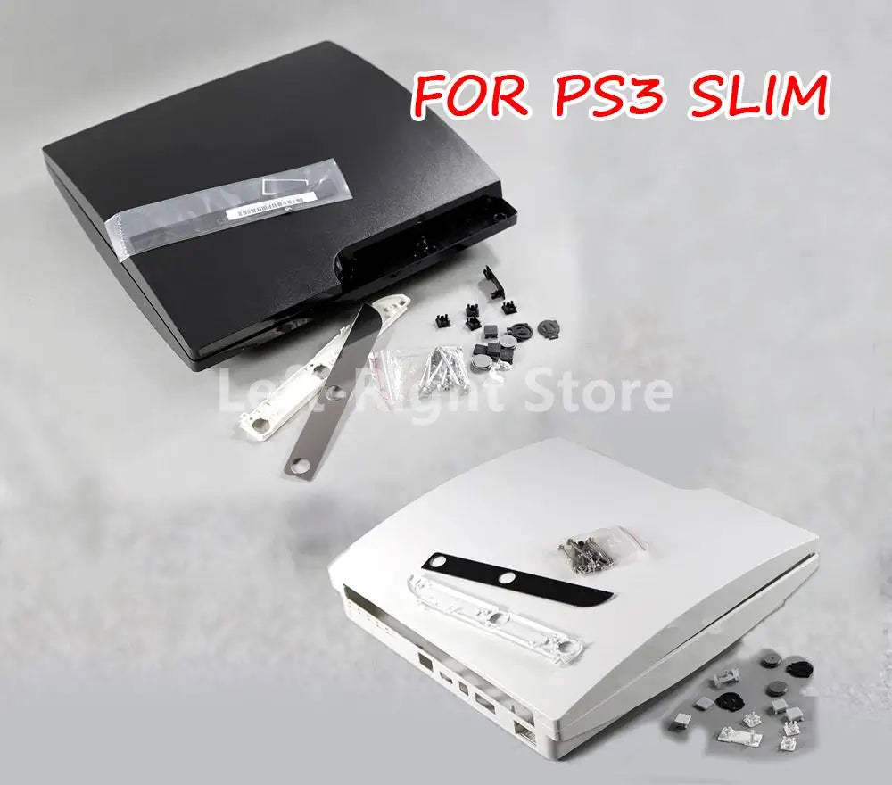 1Set Black White Full Housing Shell Case for PS3 Slim 2K 3K 2000 3000 120G 320G with Logo Parts Made in China