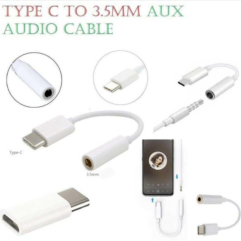 USB C to 3.5Mm AUX Headphone Adapter SAMSUNG GALAXY S20 S20+ S20FE S21 S21+