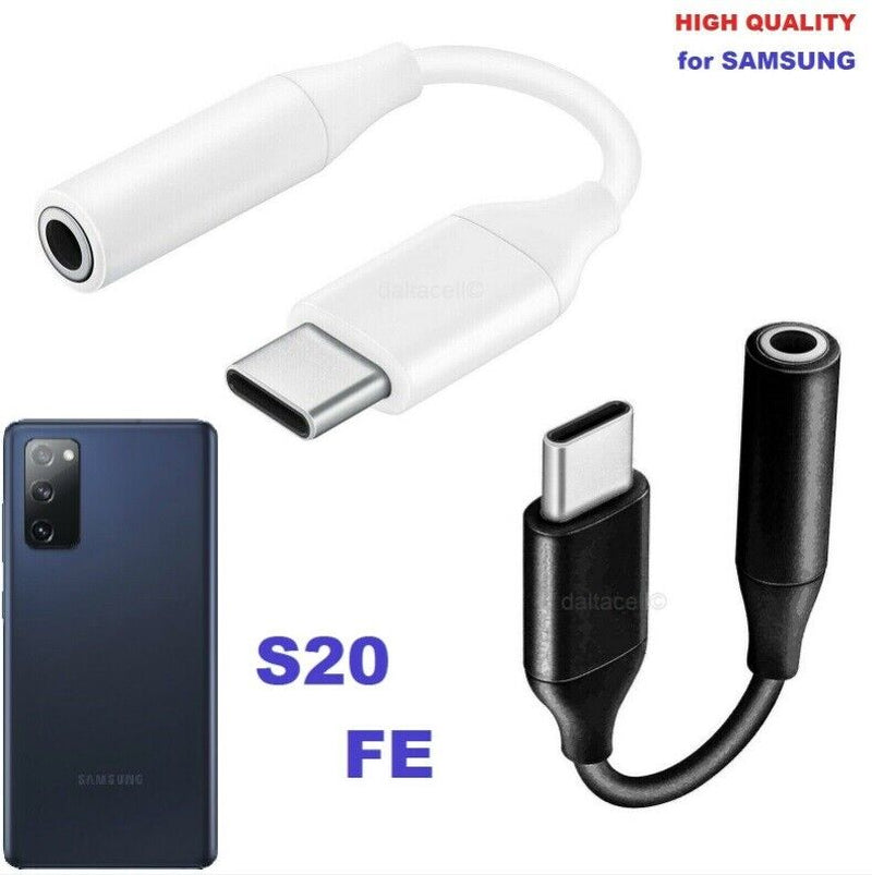 USB C to 3.5Mm AUX Headphone Adapter SAMSUNG GALAXY S20 S20+ S20FE S21 S21+