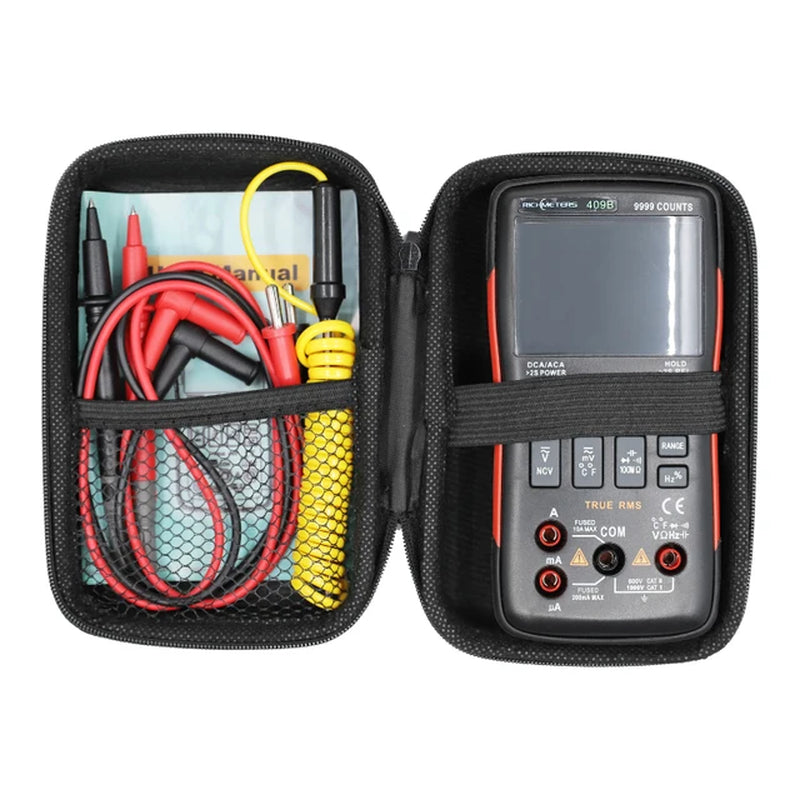 RM409B/RM408B True-Rms Digital Multimeter Button 9999/8000 Counts with Analog Bar Graph AC/DC Voltage Ammeter Current Ohm Auto