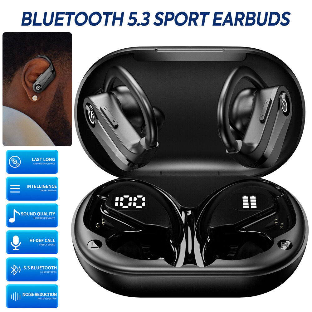 MPOW Bluetooth 5.3 Earbuds Headphones Wireless Earphones Sports Stereo Ear Hook