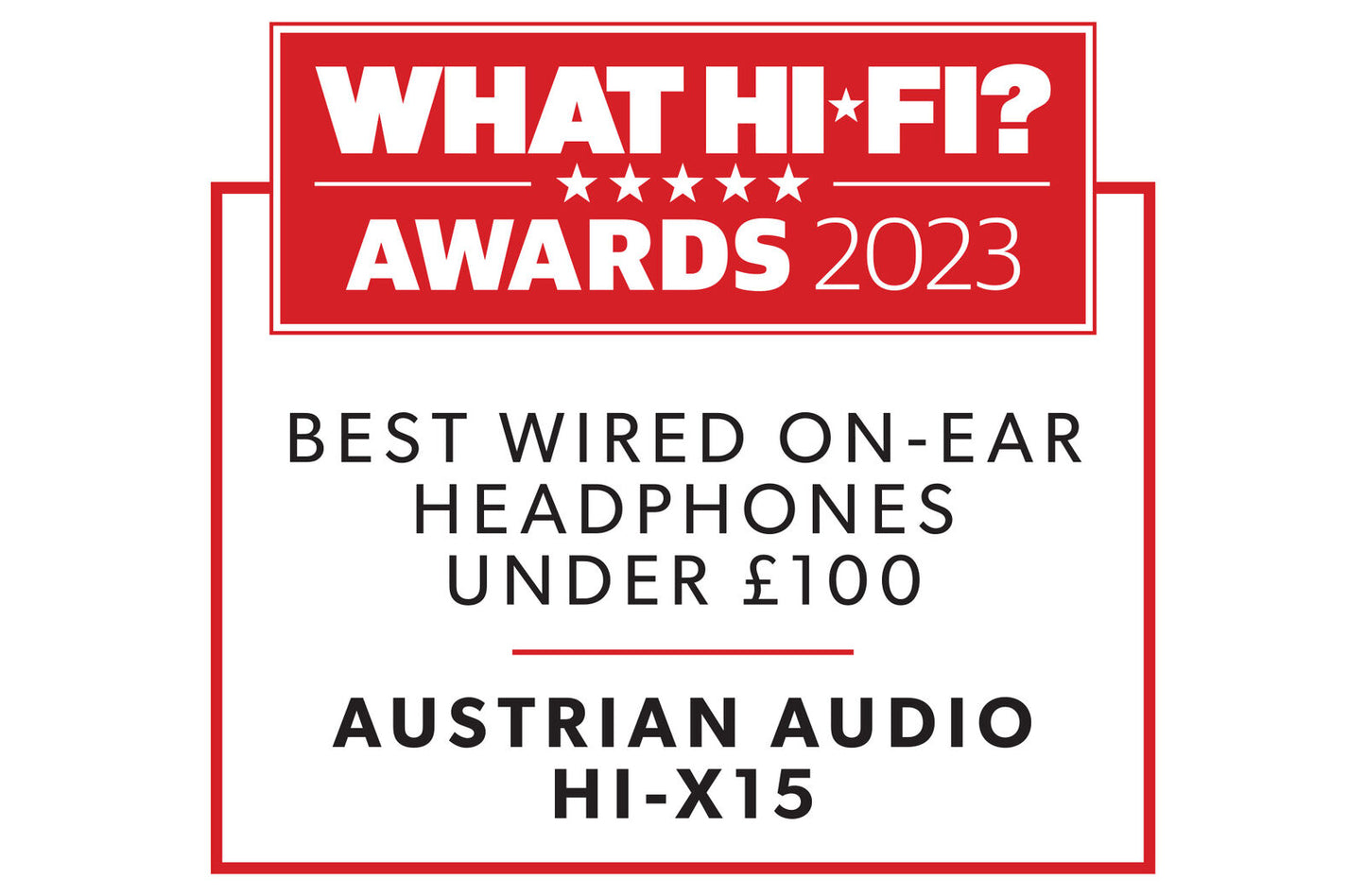 Austrian Audio Hi-X15 (Black/Red) over Ear Closed Back Headphones