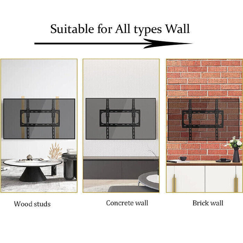 TV Wall Bracket Mount Tilt Full Motion for 32 40 42 50 55 58 60 65 70"Tvs
