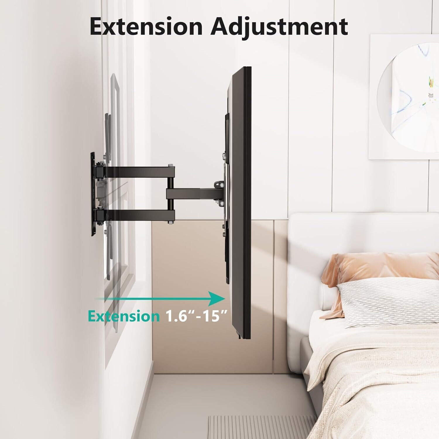 TV Wall Bracket Mount Tilt & Swivel for 14"-55" Inch Monitor LCD UK