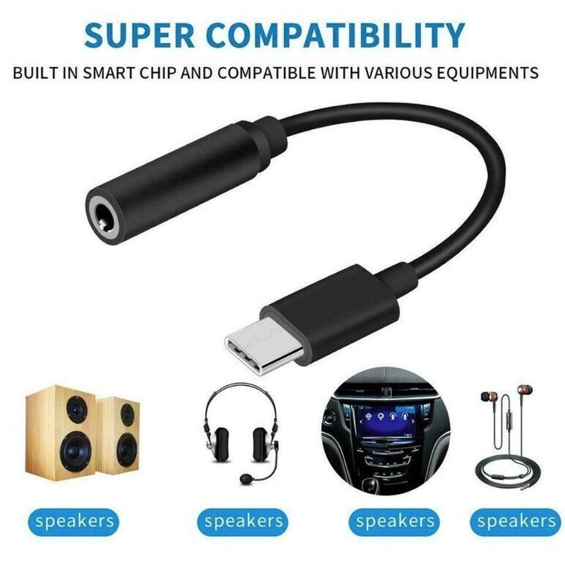 USB C to 3.5Mm AUX Headphone Adapter SAMSUNG GALAXY S20 S20+ S20FE S21 S21+