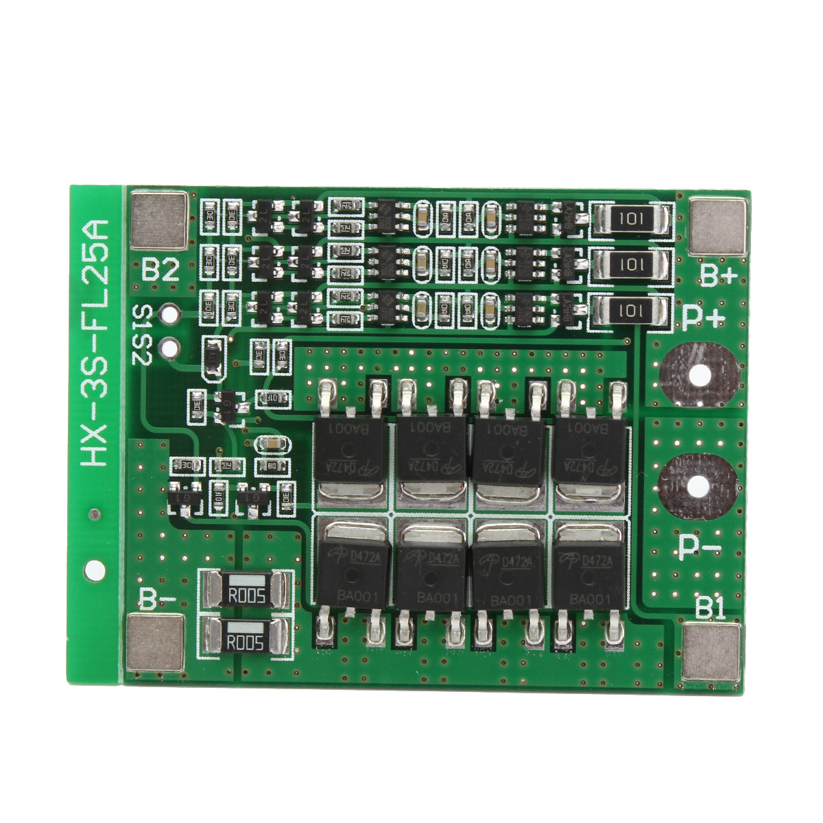 50Pcs 3S 11.1V 25A 18650 Li-Ion Lithium Battery BMS Protection PCB Board with Balance Function