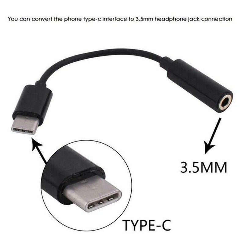 USB C to 3.5Mm AUX Headphone Adapter SAMSUNG GALAXY S20 S20+ S20FE S21 S21+