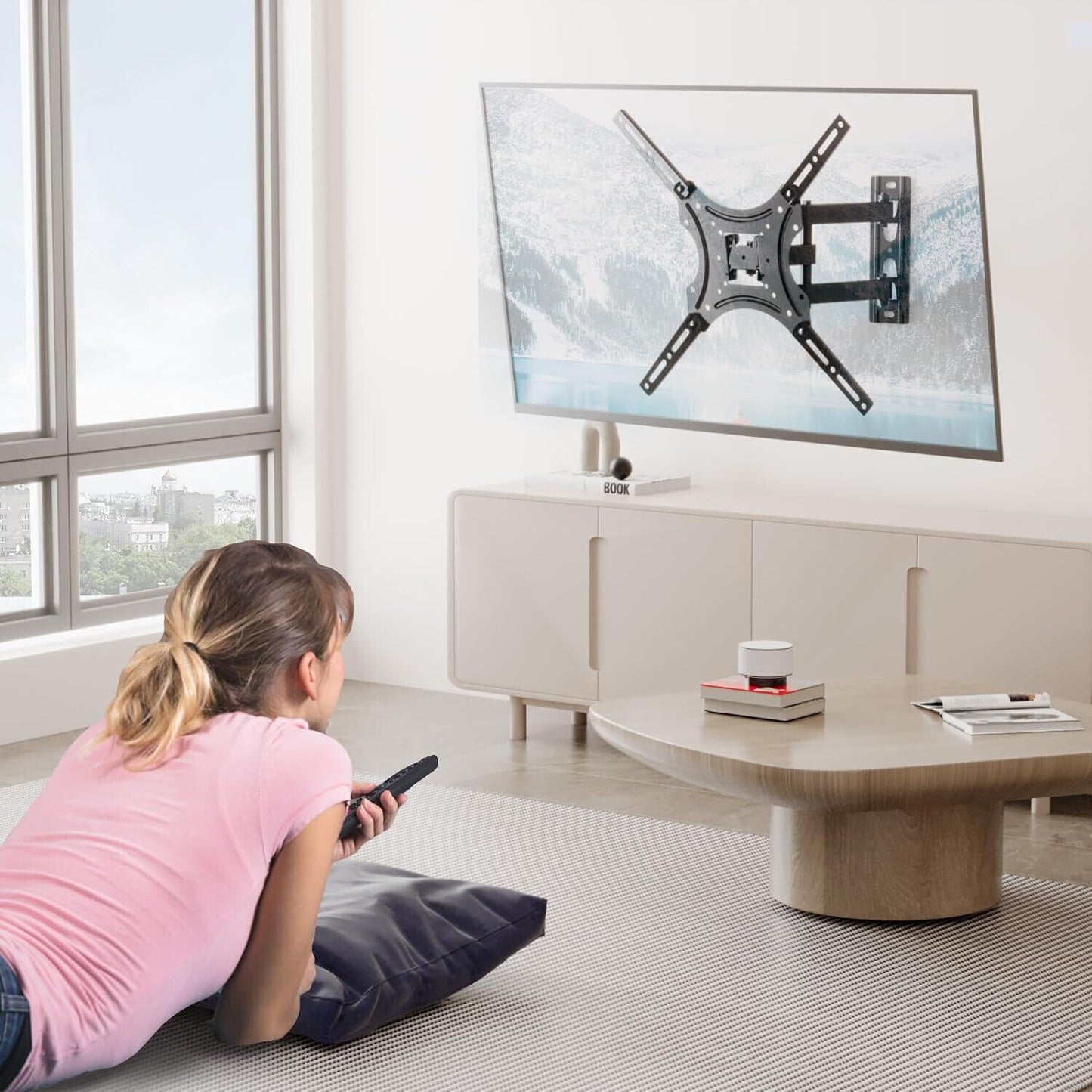 TV Wall Bracket Mount Tilt & Swivel for 14"-55" Inch Monitor LCD UK