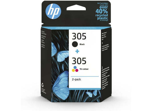 HP 305 Ink Cartridges Original 2Pack Tricolor/Black